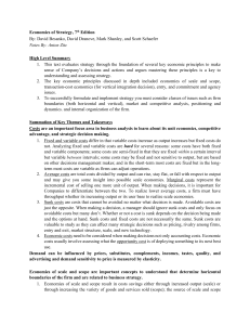 Economics of Strategy Summary: Key Principles & Concepts