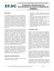 Evaluaci&oacute;n y Planificaci&oacute;n del Entrenamiento de Fuerza en Deportes de Conjunto