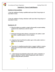 Audit Report Types Tutorial: Qualified & Disclaimer Opinions