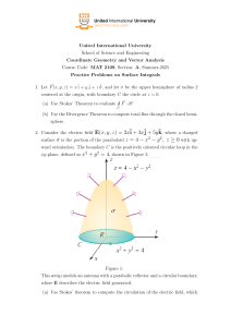 Calculus III PP for Surface Integrals Summer 2025