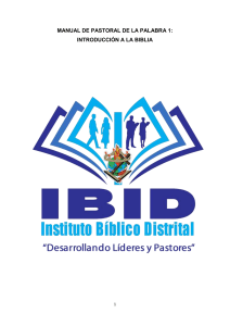 Introducci&oacute;n a la Biblia: Manual de Pastoral de la Palabra 1