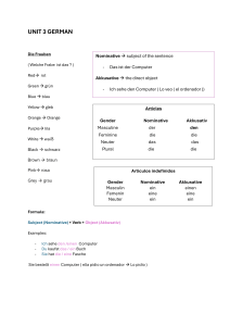 Unit 3 german