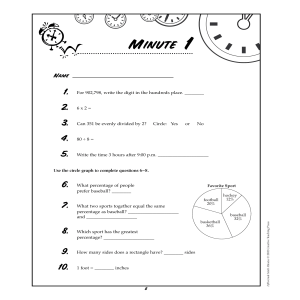 Fifth-Grade Math Minutes: Daily Arithmetic & Geometry Practice Worksheet