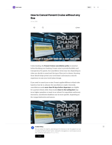 How to Cancel Ponant Cruise without any fine +1–800–837–4460 or +1–800–406–8495