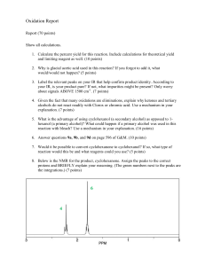 Oxidation Report: Organic Chemistry Lab Assignment & Analysis