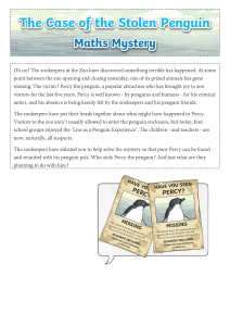 The Case of the Stolen Penguin: Maths Mystery Activity for Middle School