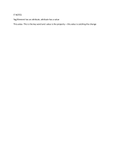 IT Notes: Understanding HTML Tags, Attributes, and JavaScript 'this.value'