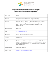 Deep-unrolling Architecture for Image-Domain Least-Squares Migration
