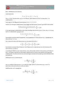 Matematiske beviser: Statistik & Calculus formler