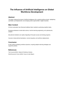 AI's Impact on Global Workforce Development