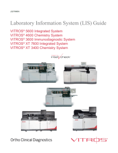VITROS LIS Guide: System Integration & Communication