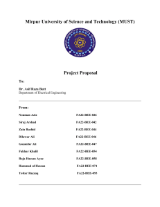 Touch Switch Project Proposal - MUST University