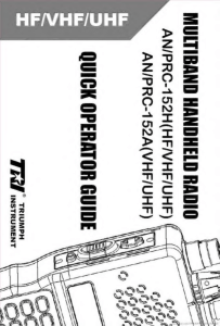 TRIUMPH Radio AN/PRC-152 Operator Guide