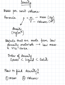 Densidade: Conceitos e F&oacute;rmula