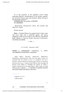 Legal Ethics & Attorney Conduct: Supreme Court Case