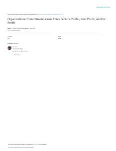 Organizational Commitment Across Three Sectors