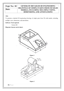 2D Engineering Drawings from 3D Models Lab