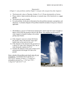 MEEN 344 Fluid Mechanics Homework 6 - Fall 2025