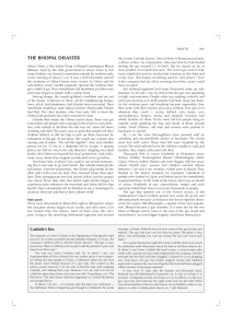The Bhopal Disaster: A Detailed Account of the 1984 Gas Leak