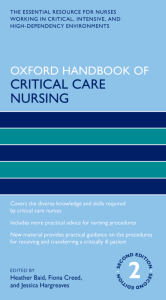 Oxford Handbook of Critical Care Nursing: Essential Resource for Nurses