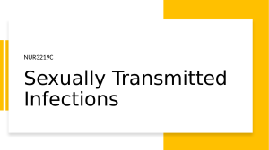 Sexually Transmitted Infections: Nursing Management & Prevention