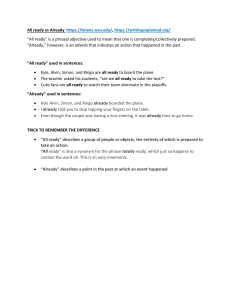 All Ready vs Already, Altogether vs All Together: English Grammar Guide