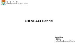 Organic Chemistry Lab Tutorial