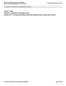 29 CFR Part 1926: Construction Safety & Health Regulations (2025)