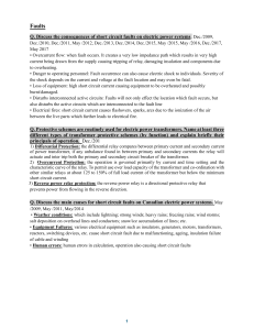 Electrical Power System Faults, Protection & Grounding | Lecture Notes