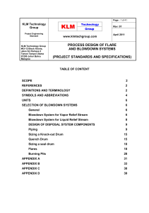Process Design of Flare & Blowdown Systems: Engineering Standard