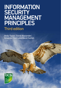 Information Security Management Principles - Third Edition | BCS