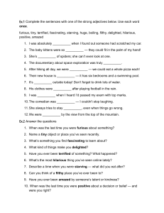 English Strong Adjectives Practice: Complete Sentences & Questions