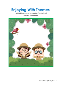 Pre-K Workbook: Science, Reading, Numeracy, Filipino, Bible (Week 8)