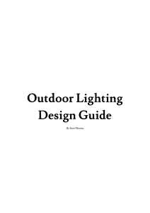 Outdoor Lighting Design Guide: Principles, Calculations & Tips