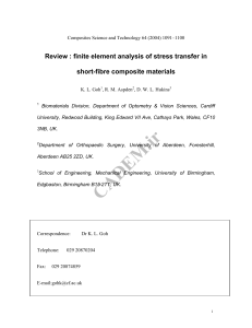 Stress Transfer in Short-Fibre Composites: FEA Review
