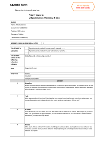 STARRT Form: Professional Behavior Reflection for Interns