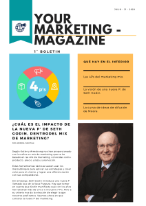 Bolet&iacute;n de Clase Moderno Creativo Amarillo y Blanco