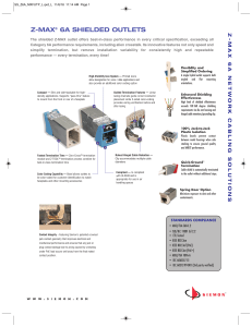 Z-MAX 6A Shielded Outlets: Performance, Features & Ordering Info