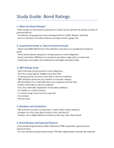 Bond Ratings Study Guide: Understanding Risk & Investment Grades