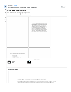 Crime and Punishment- Dostoevsky - McDuff Translation