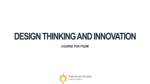 Design Thinking & Innovation Course for PGDM | Concepts & Principles