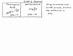 Organic Chemistry Exam 2 Practice: pKa, Acid-Base, Isomers