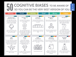 50 Cognitive Biases: Improve Your Decision Making