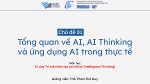 AI, AI Thinking & Aplik&aacute;cie: Prehľad