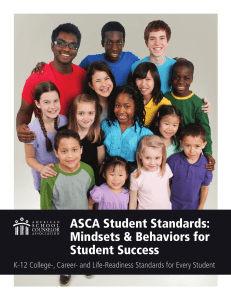 ASCA Student Standards: Mindsets & Behaviors for K-12 College & Career Readiness