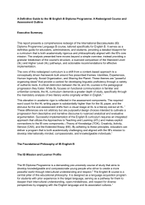IB English B Diploma Programme: Redesigned Course & Assessment Guide