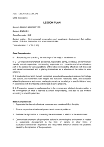 English Lesson Plan: Environmental Preservation & Pollution (High School)