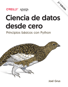 Ciencia de datos desde cero: Principios b&aacute;sicos con Python