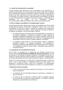 Visi&oacute;n de Foucault sobre la sexualidad: Resumen y an&aacute;lisis
