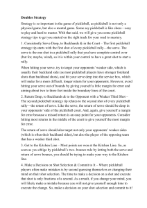 Pickleball Doubles Strategy: Tips & Techniques